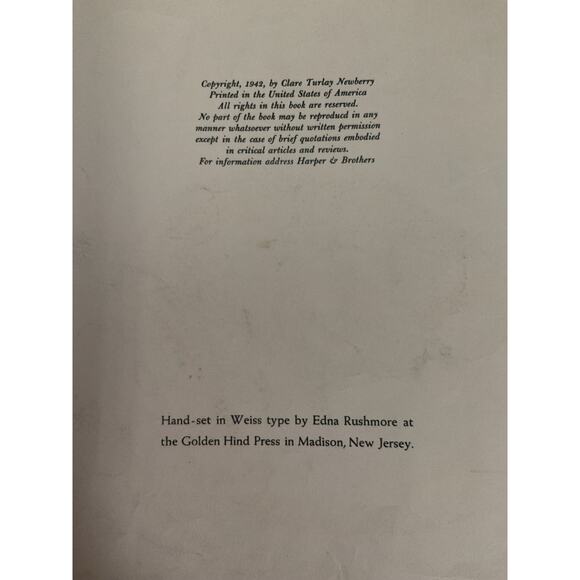 1942 “Marshmallow” By Clare Turlay Newberry - Picture 8 of 14